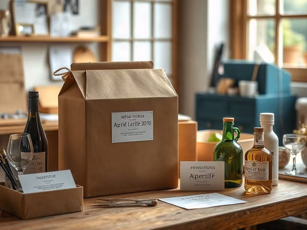 Box apéro à offrir prête à expédier, avec options végétariennes et sans alcool