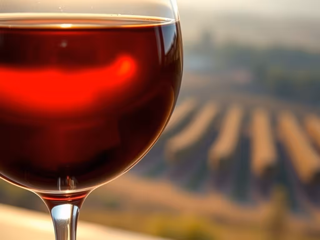 Verre de vin doux naturel du Languedoc, couleur ambré riche des VDN régionaux.
